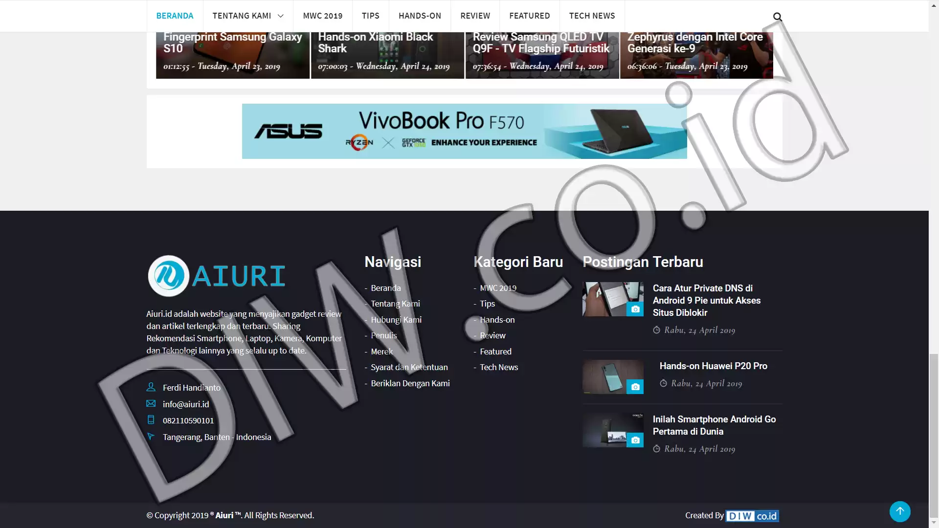 Project Image - 603 - Andri Sunardi - Freelancer - Web Developer - CEO DIW.co.id