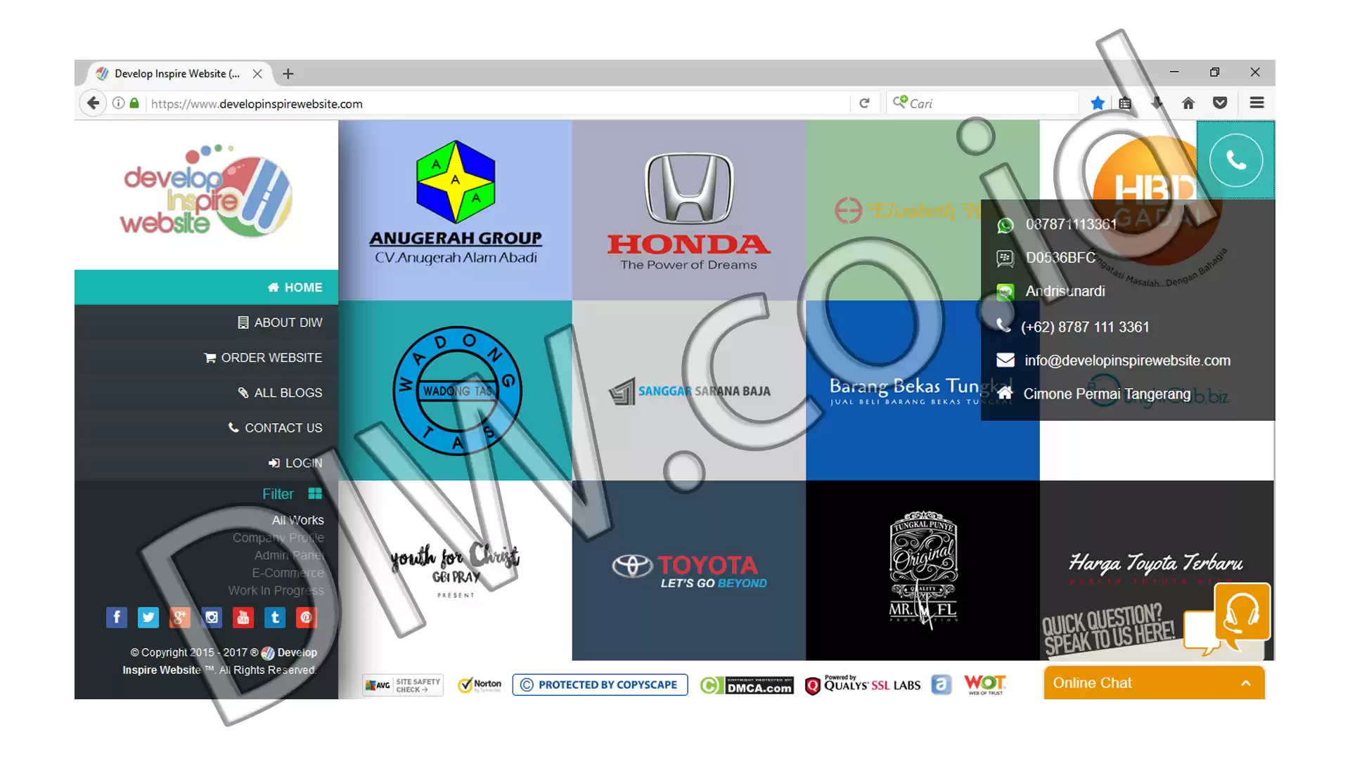 Project Image - 1 - Andri Sunardi - Freelancer - Web Developer - CEO DIW.co.id