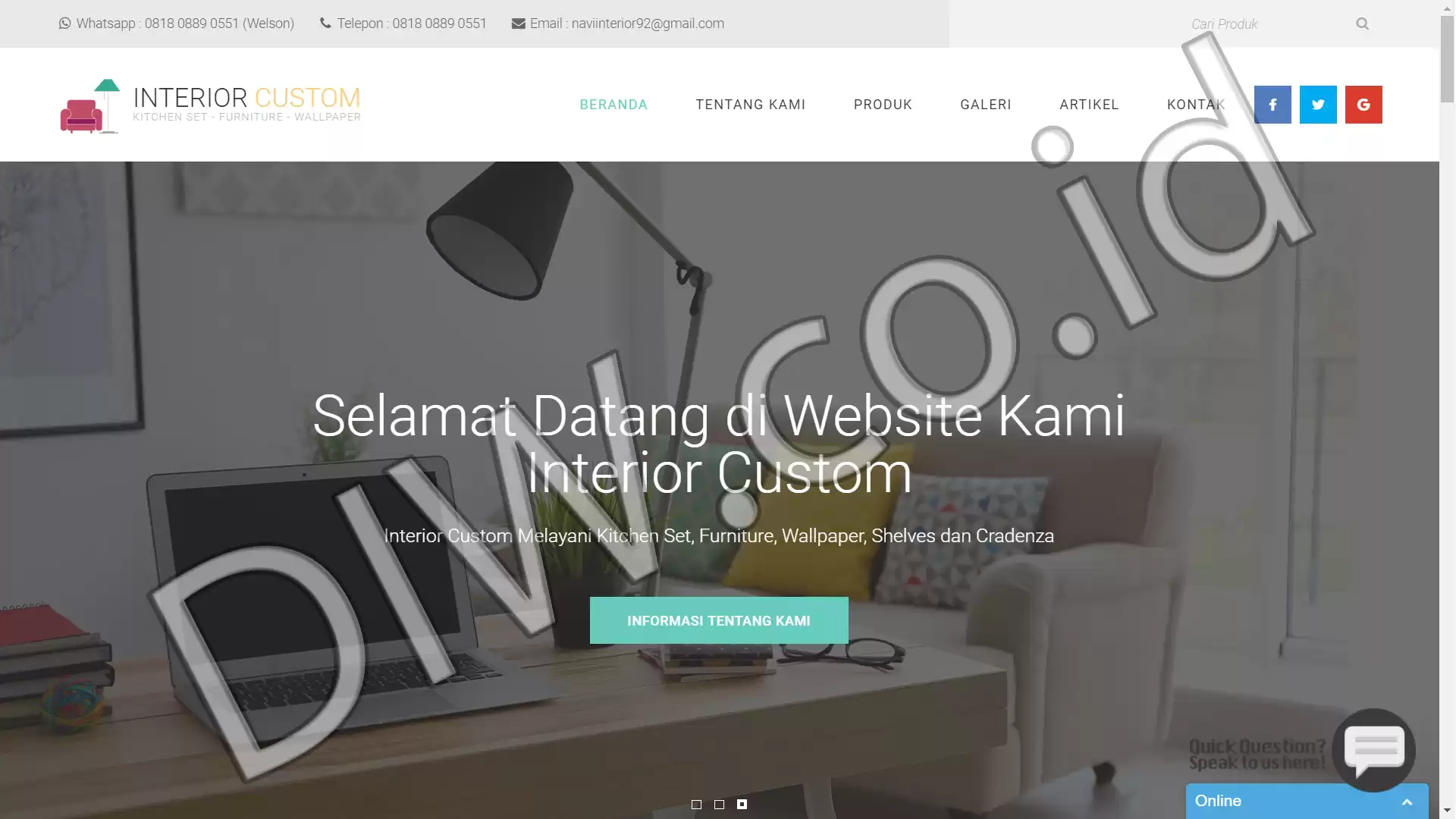 Project Image - 551 - Andri Sunardi - Freelancer - Web Developer - CEO DIW.co.id