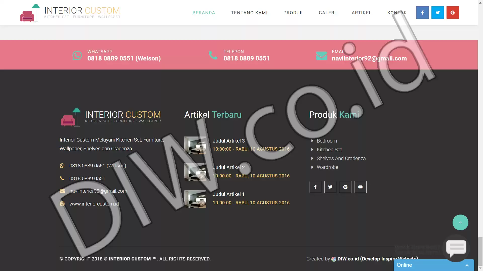 Project Image - 552 - Andri Sunardi - Freelancer - Web Developer - CEO DIW.co.id