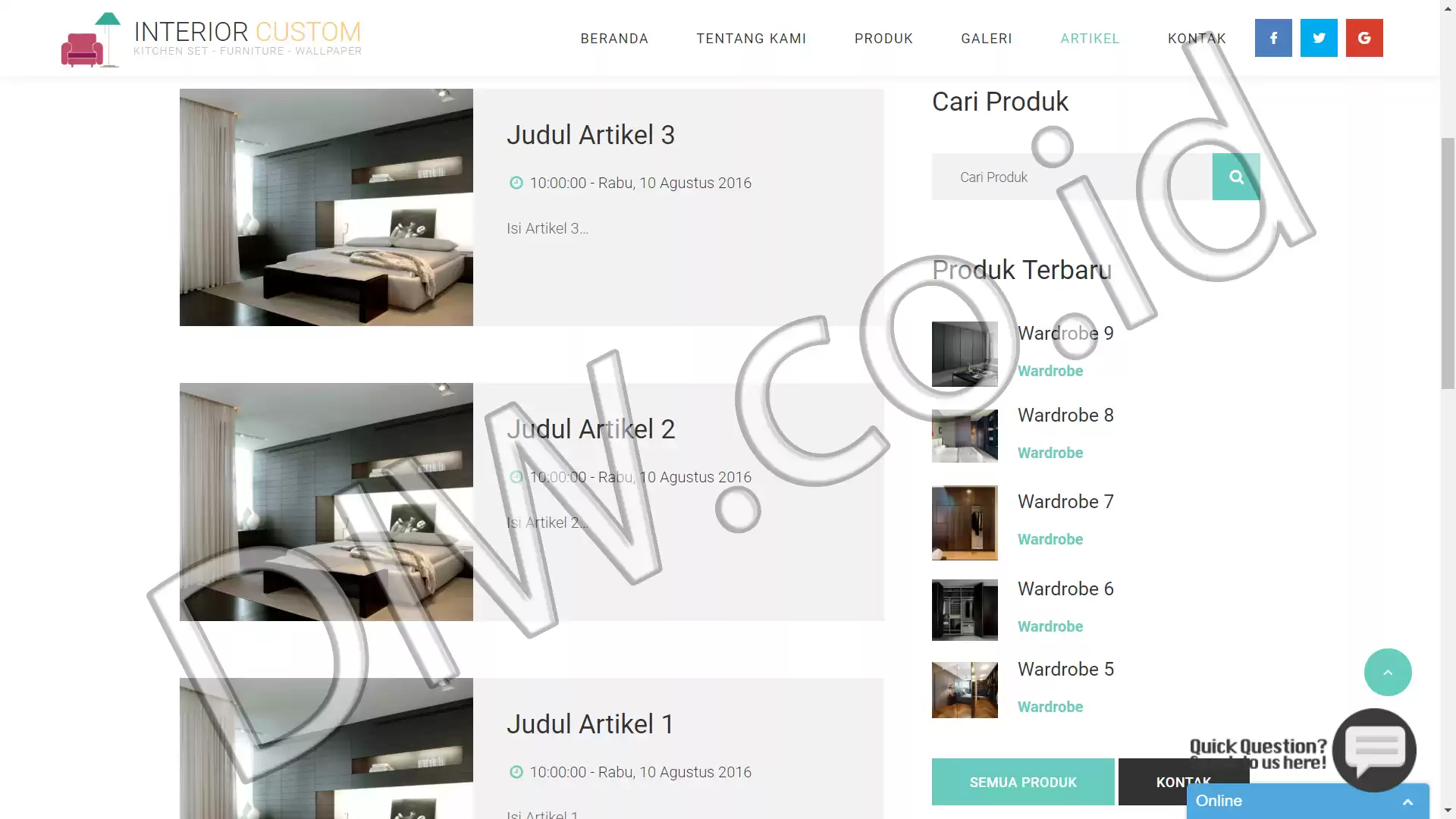 Project Image - 555 - Andri Sunardi - Freelancer - Web Developer - CEO DIW.co.id