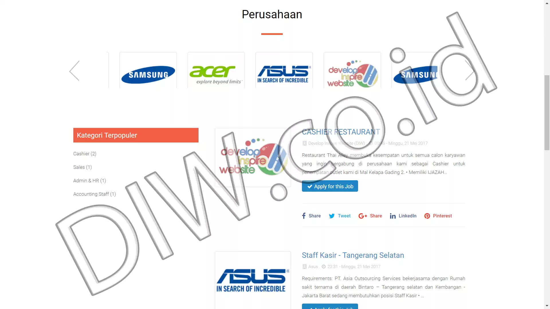 Project Image - 292 - Andri Sunardi - Freelancer - Web Developer - CEO DIW.co.id