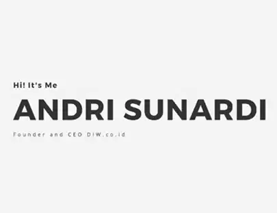 Project - 2 - Andri Sunardi - Freelancer - Web Developer - CEO DIW.co.id