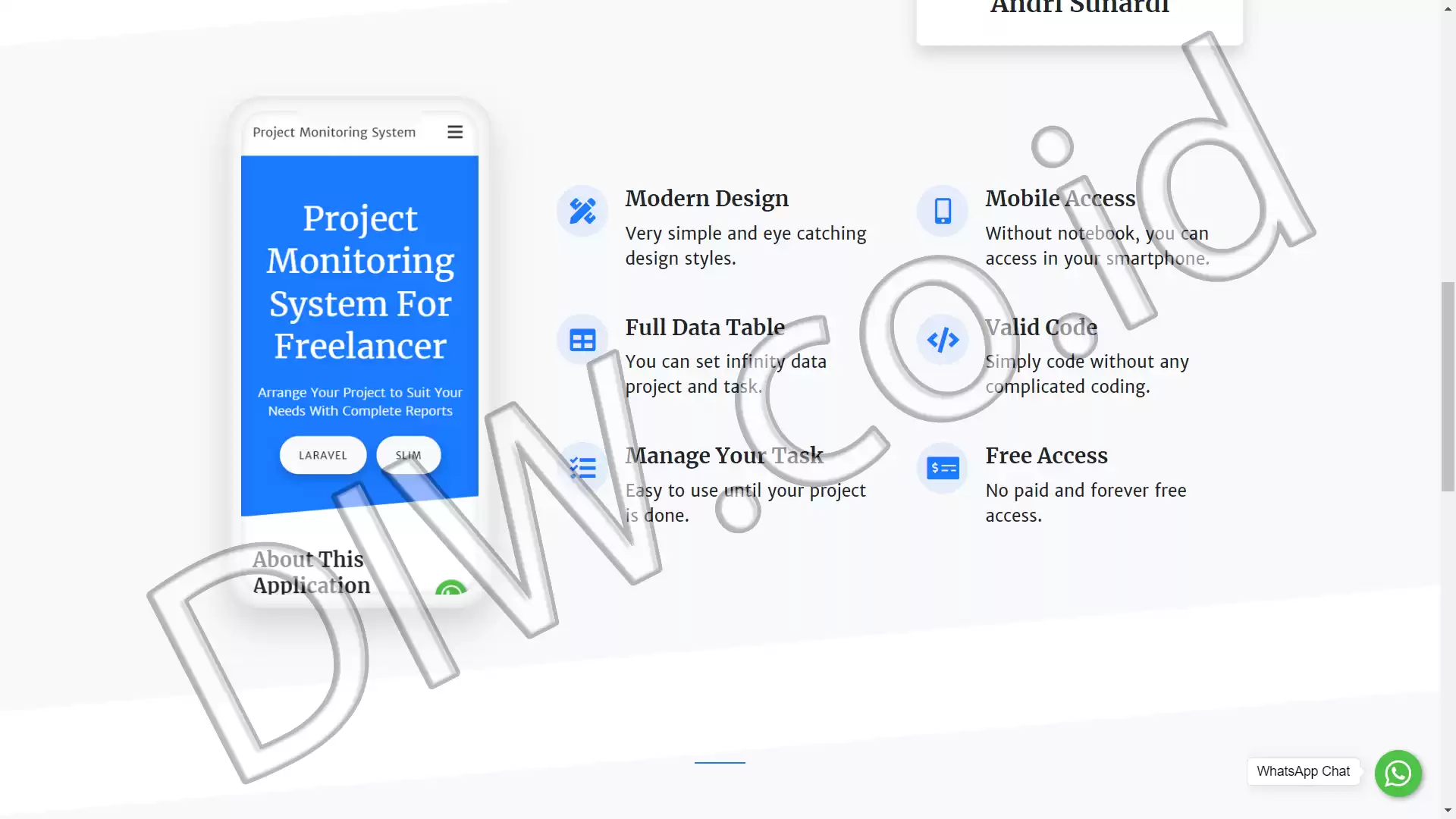 Project Image - 627 - Andri Sunardi - Freelancer - Web Developer - CEO DIW.co.id