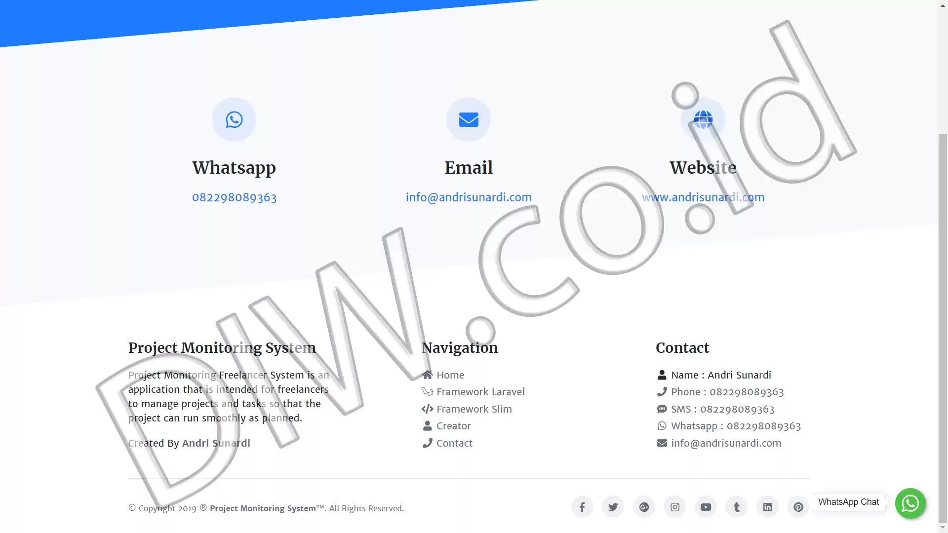 Project Image - 630 - Andri Sunardi - Freelancer - Web Developer - CEO DIW.co.id