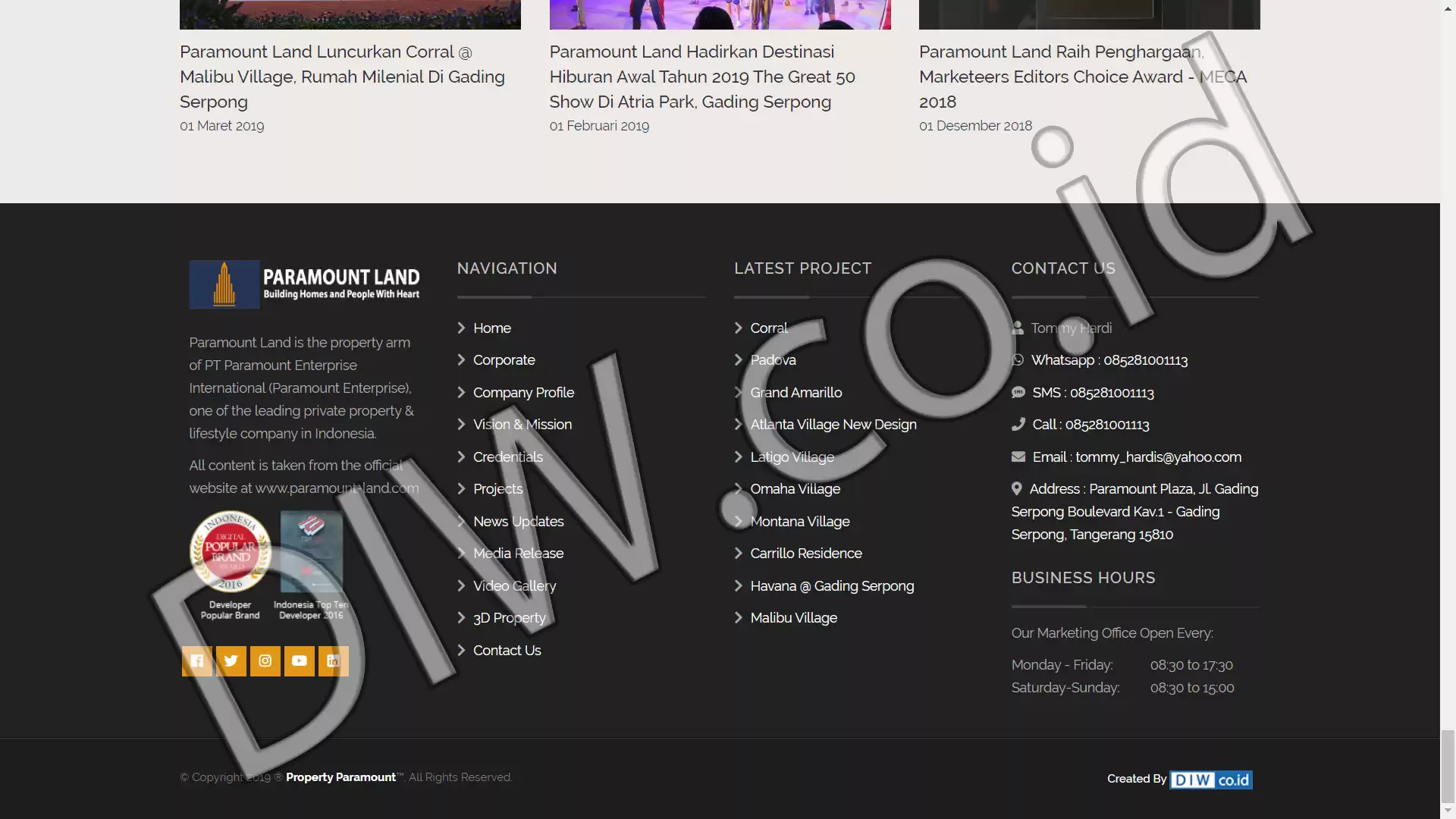 Project Image - 613 - Andri Sunardi - Freelancer - Web Developer - CEO DIW.co.id