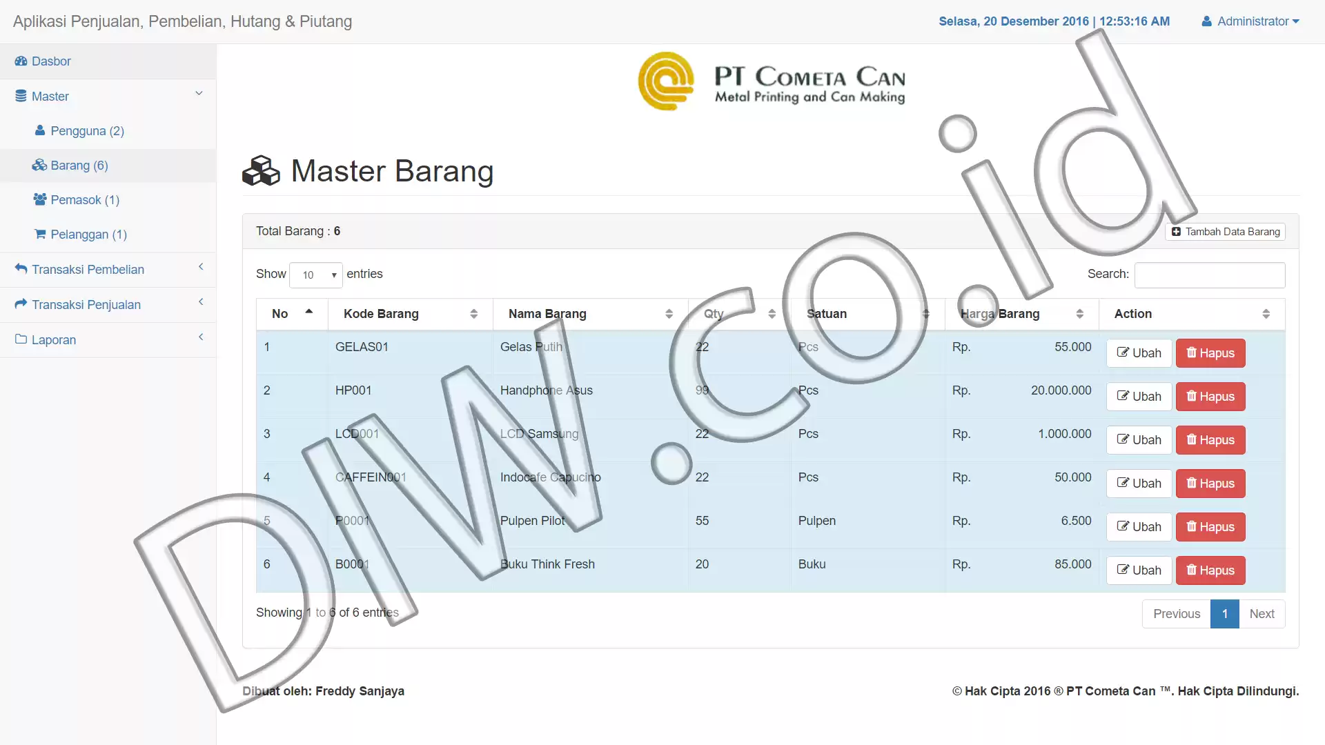 Project Image - 159 - Andri Sunardi - Freelancer - Web Developer - CEO DIW.co.id