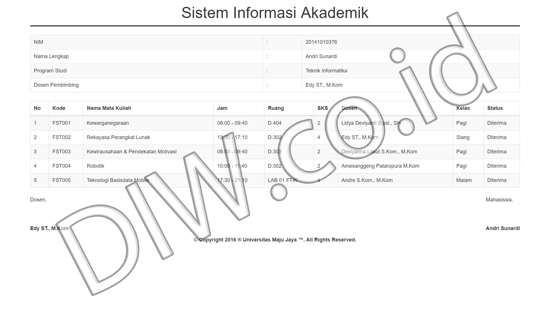 Project Image - 100 - Andri Sunardi - Freelancer - Web Developer - CEO DIW.co.id